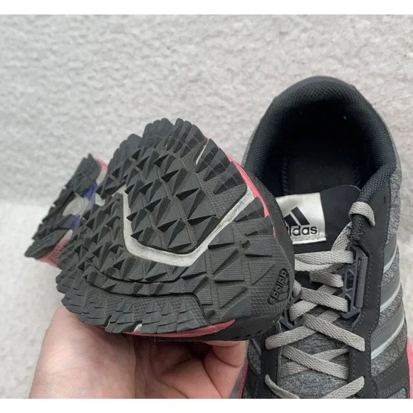 Adidas Running Shoes Womens 9 AKTIV Trails Hiking Gray Pink NO INSOLES B26576 - Picture 9 of 12